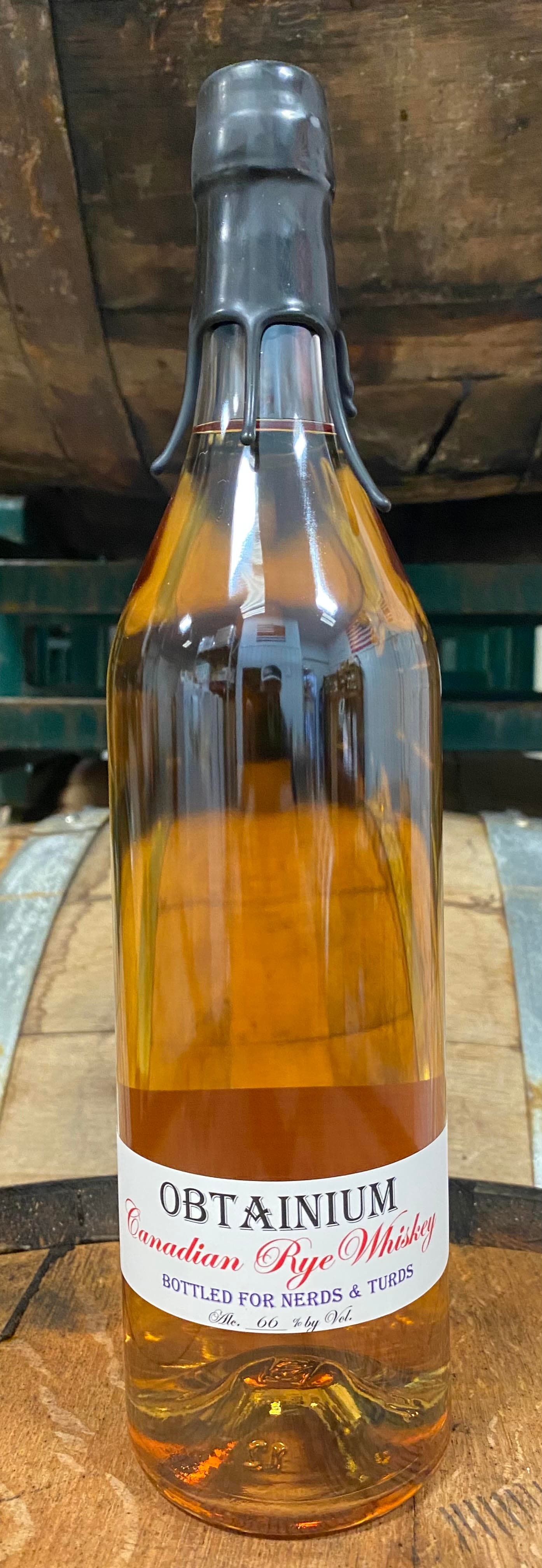 15 year Canadian Rye Whiskey bottle Front