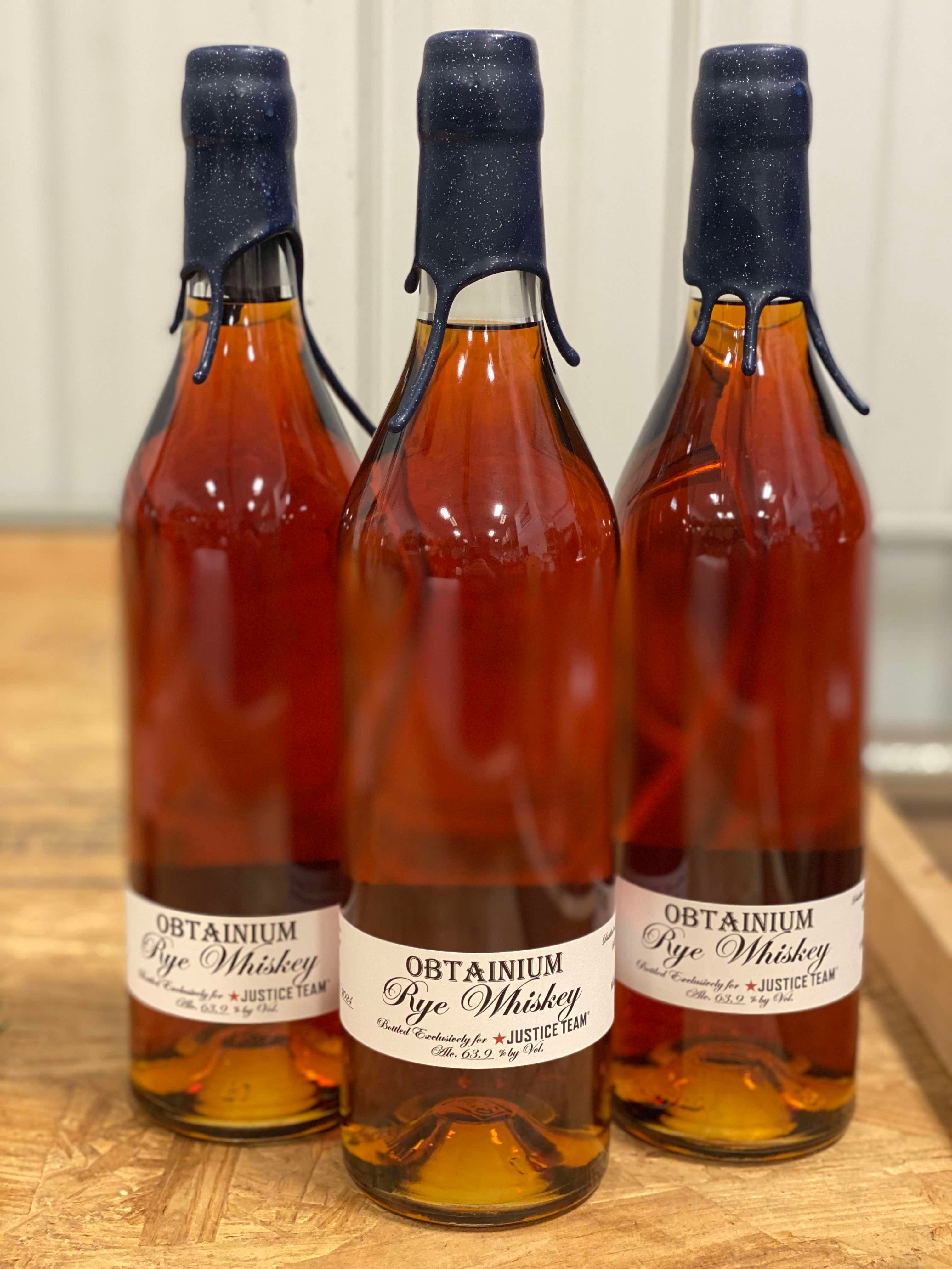  12 year Obtainium 95% Rye Whiskey